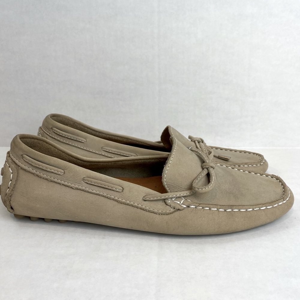 Mercanti Fiorentini Soft Leather Nub Sole Driving Loafers